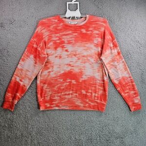 Athleta Top Sweater Womens XS Crew Neck Long Sleeve Orange Stretch Soft -‎ XS